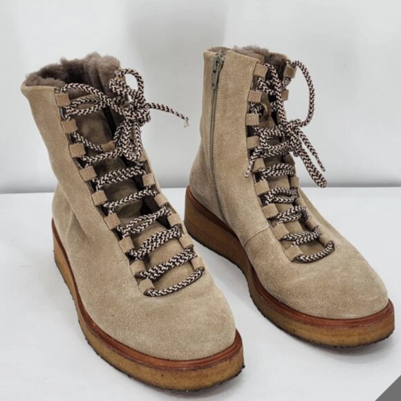 Coclico Heaven Shearling Boots Suede - Size 7